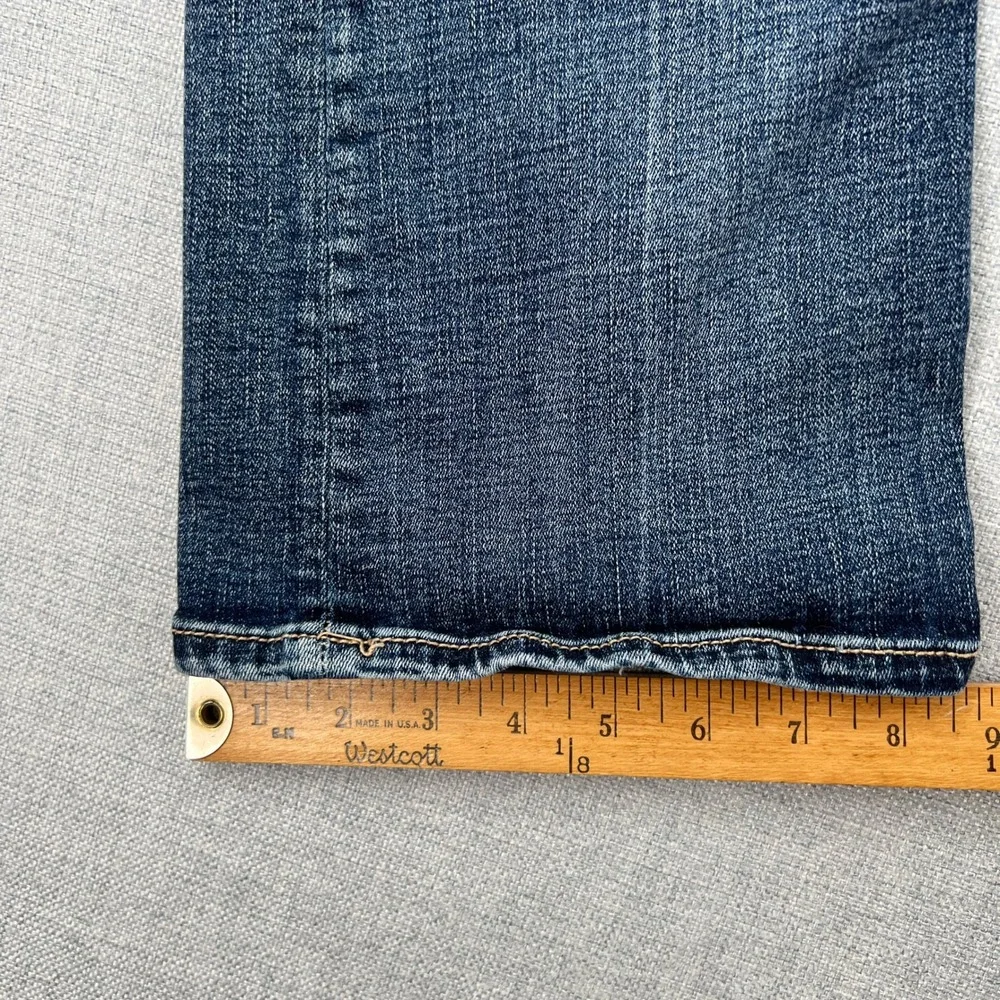 BKE Stella Mid Rise Slim Fit Tailored Bootcut Jeans Blue Womens 30x31.5 Cowgirl